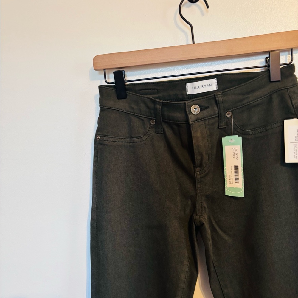 NWT Ilia Ryan Stitch fix Louis skinny jeans size 25 in olive - Picture 6 of 6
